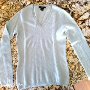Ann Taylor Cashmere Vneck Sweater
